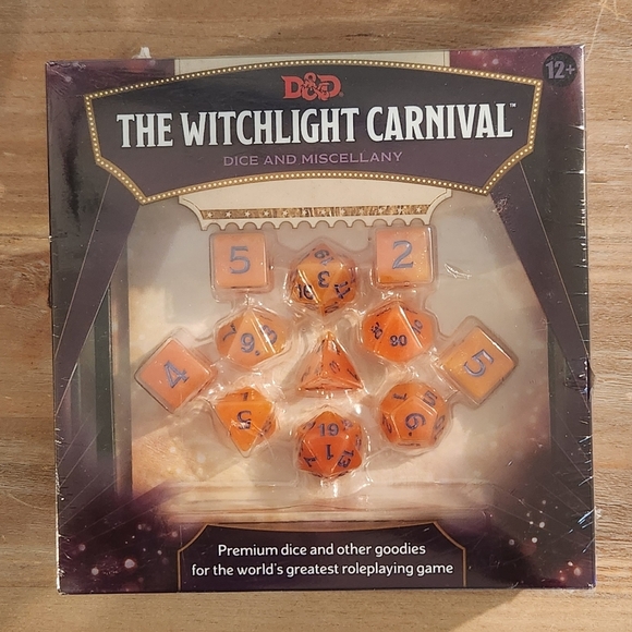 π² Dungeons And Dragons The Witchlight Carnival Dice Set New In Box NIB Sealed - Picture 9 of 11